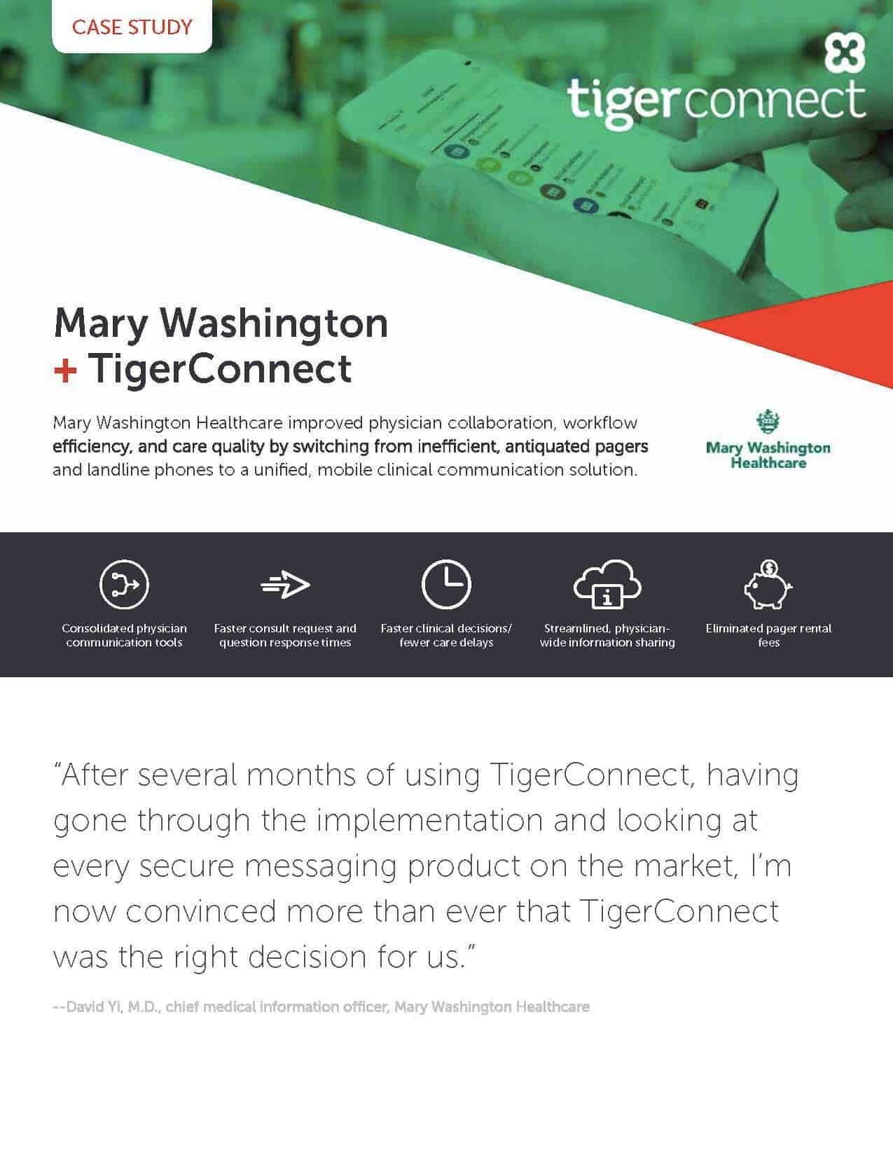Mary Washington Healthcare Case Study Preview