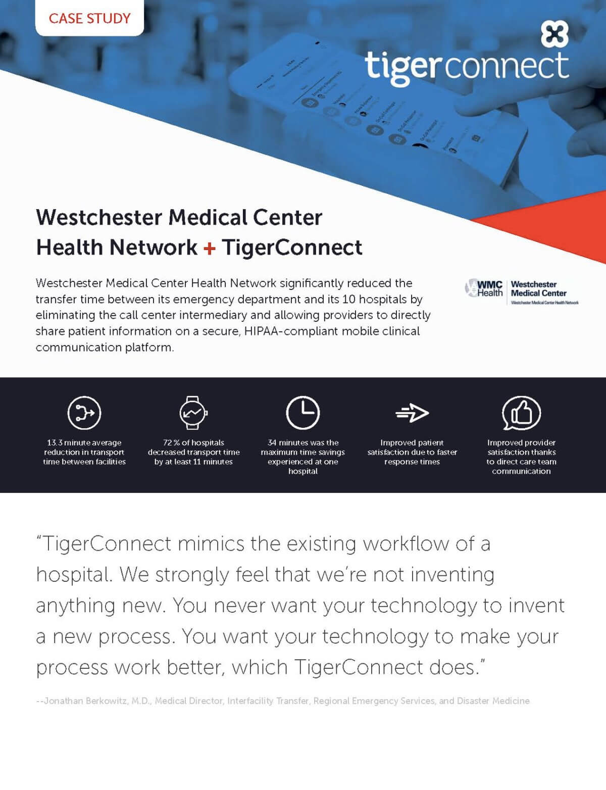 Westchester Medical Center Health Case Study TigerConnect