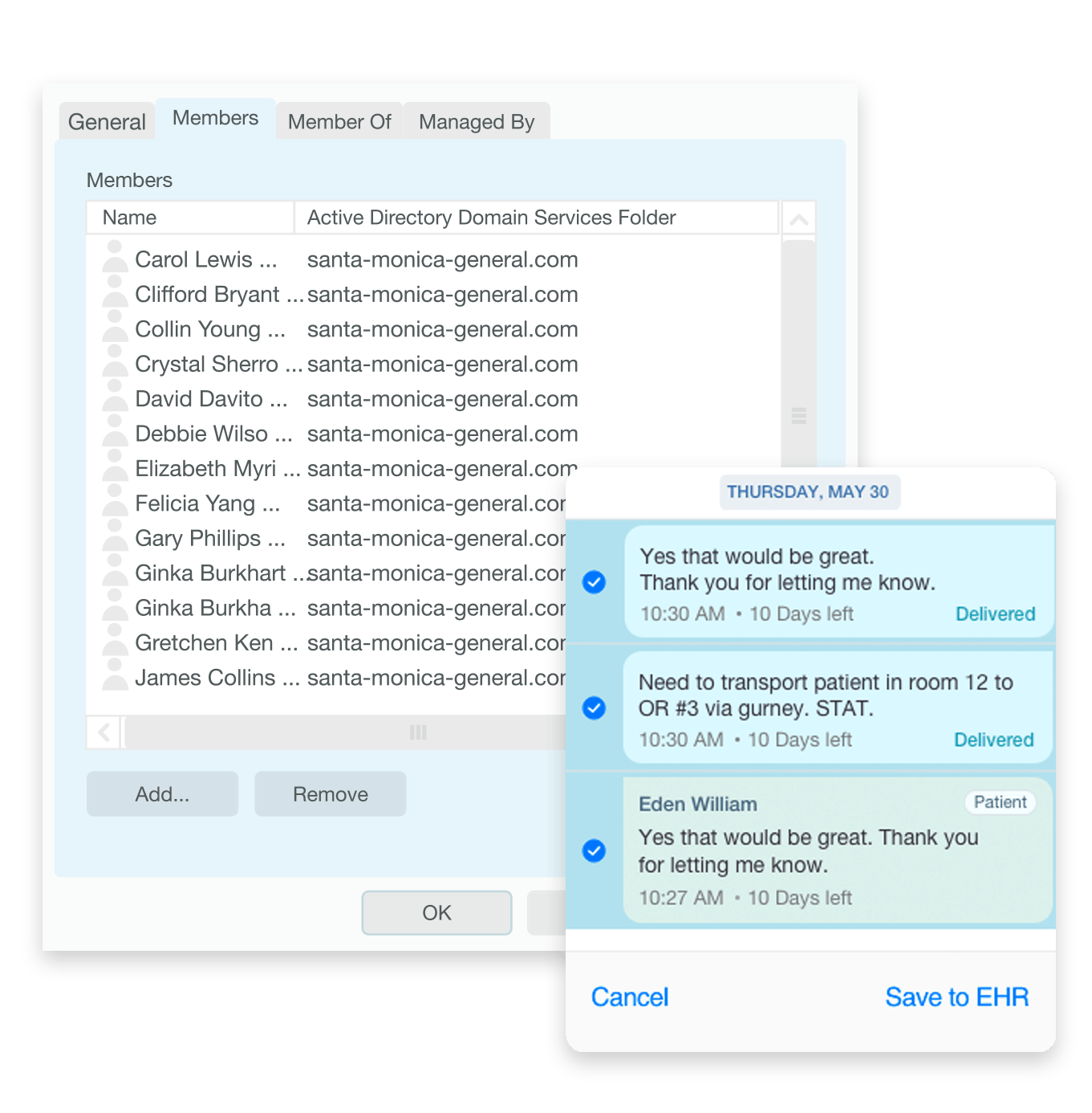 Seamless EHR integration