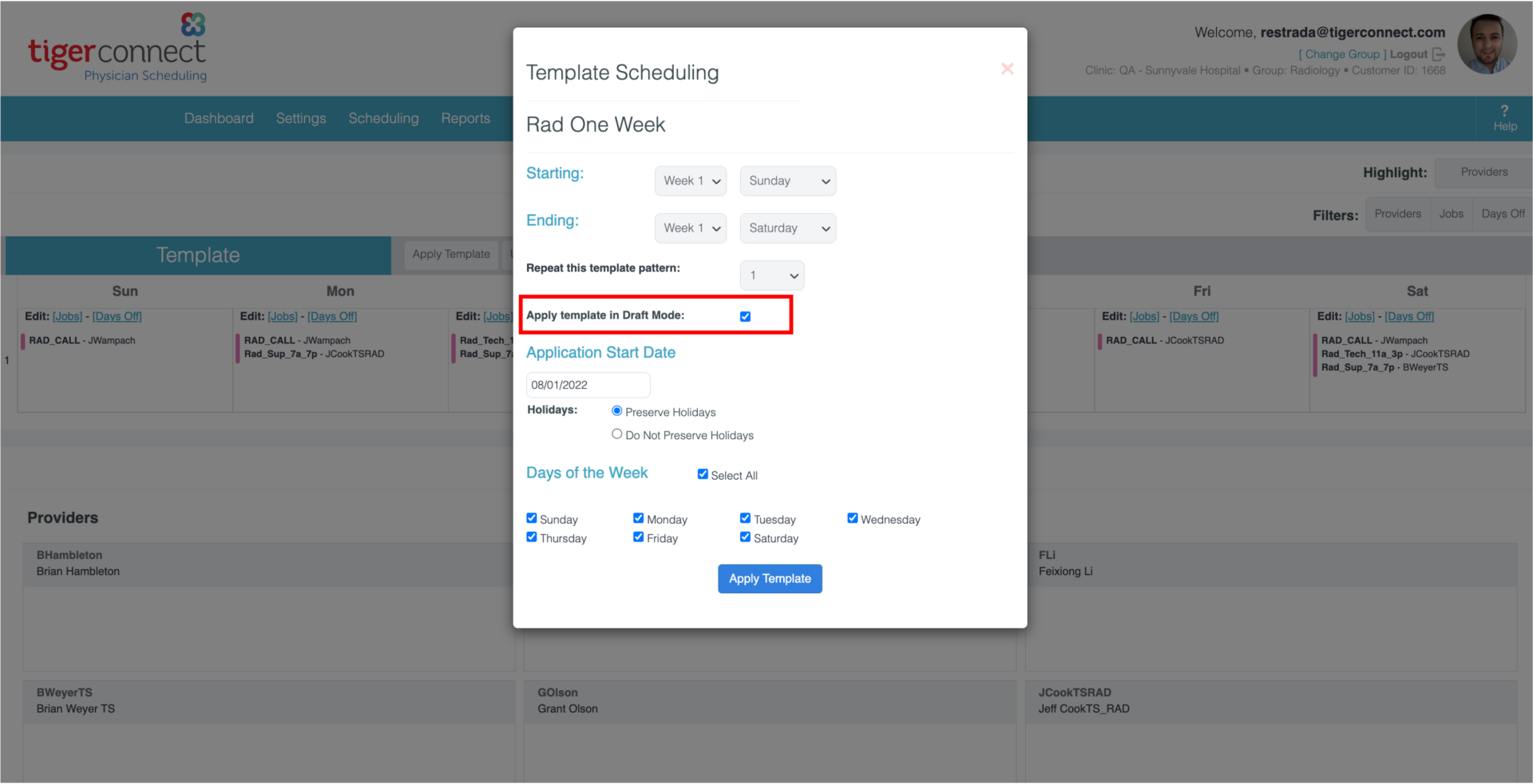Draft Mode for TigerConnect Physician Scheduling | TigerConnect