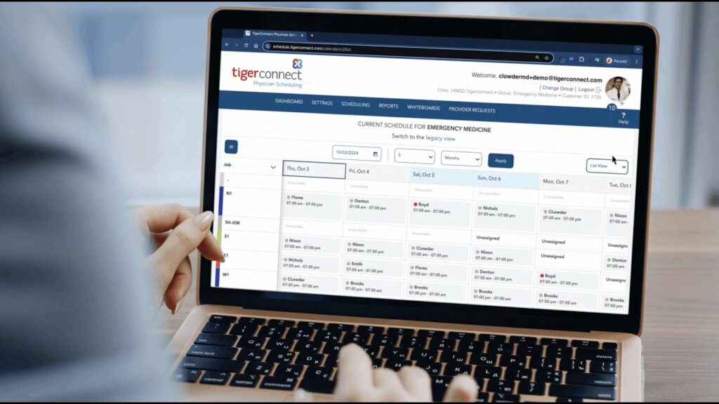 All Solutions LP 11 tigerconnect physician schedulin