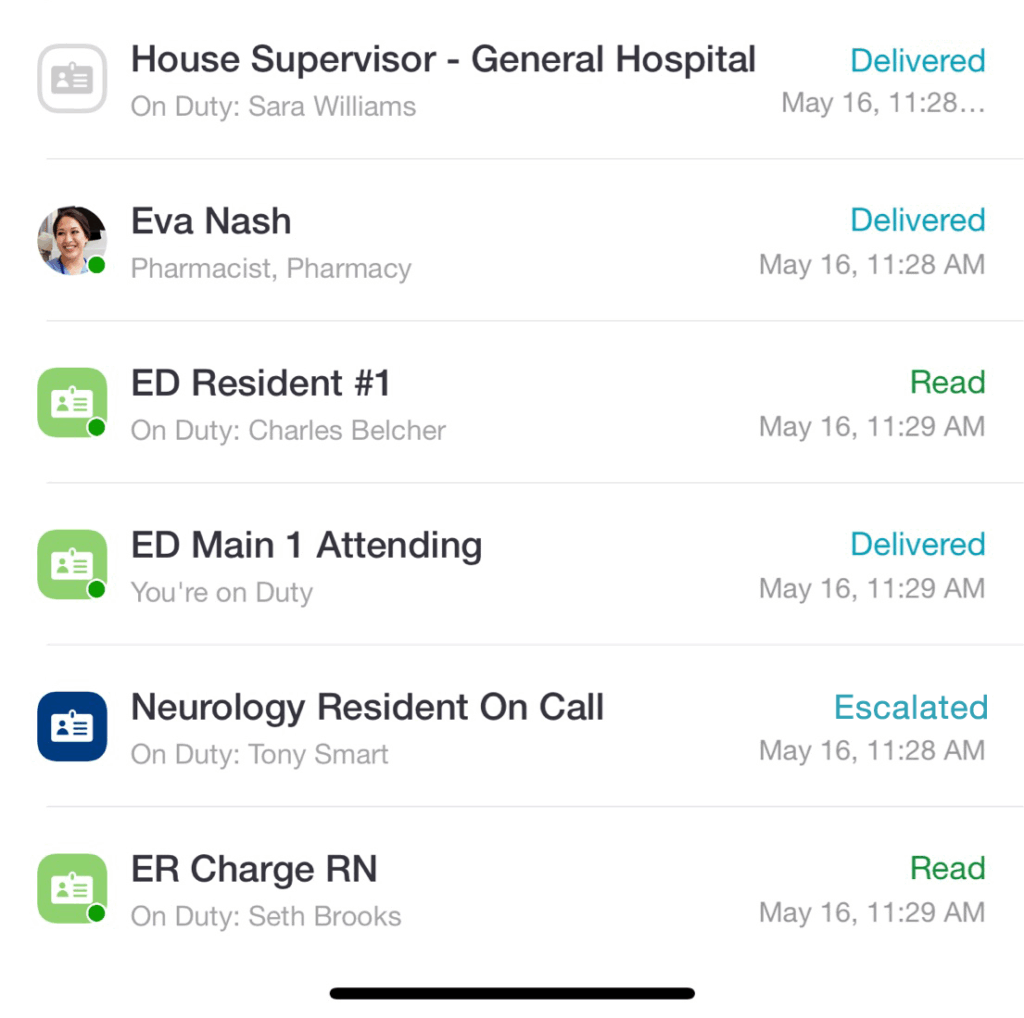 TigerConnect CareConduit 6 5. Automated Escalations