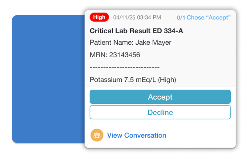Clinical Collaboration 6 CCP Features InstantAlertsAnySystem