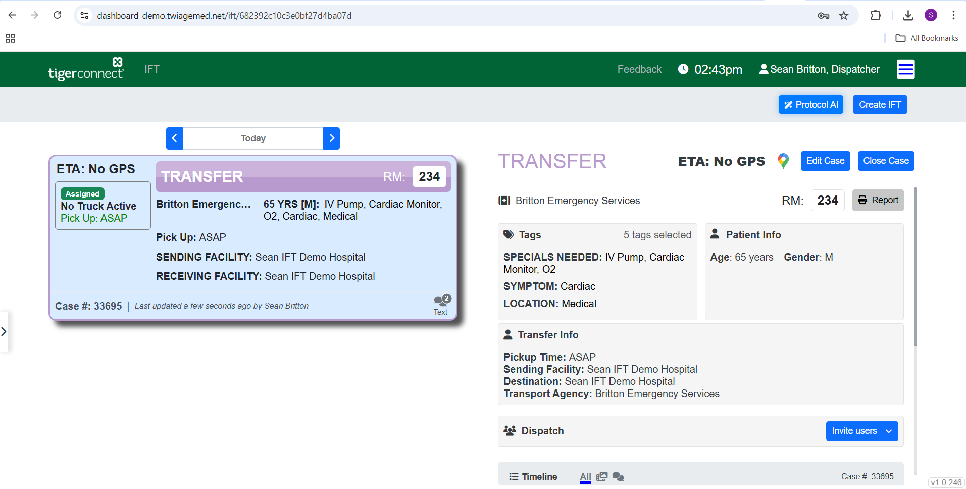 Transfer Dashboard