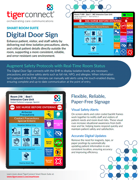Datasheet Digital Door Sign Preview