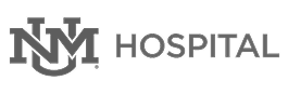 unm hospital logo gray