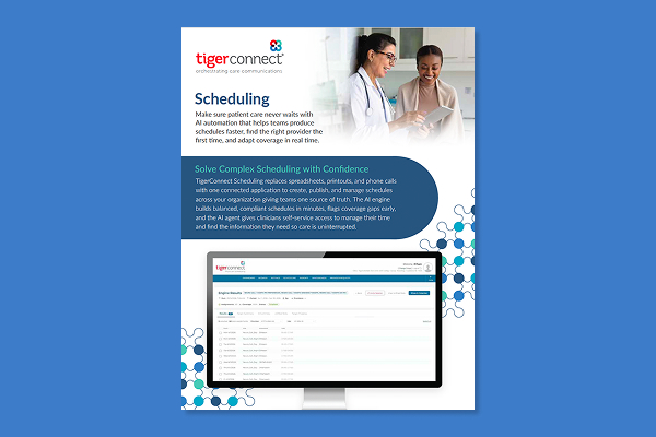 Scheduling datasheet preview